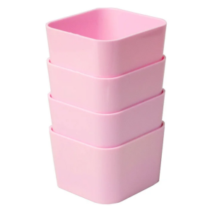 Kit Porta Objetos Rosa - 4 pcs - Delo