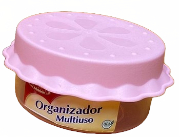 Organizador Multiuso Rosa - 500ml - Injetemp